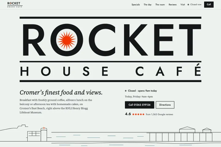Rocket House Café — Kafić-restoran na obali mora
