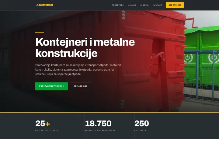 Rumekon — Kontejneri i metalne konstrukcije
