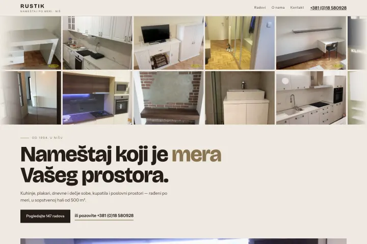 RUSTIK — Nameštaj po meri