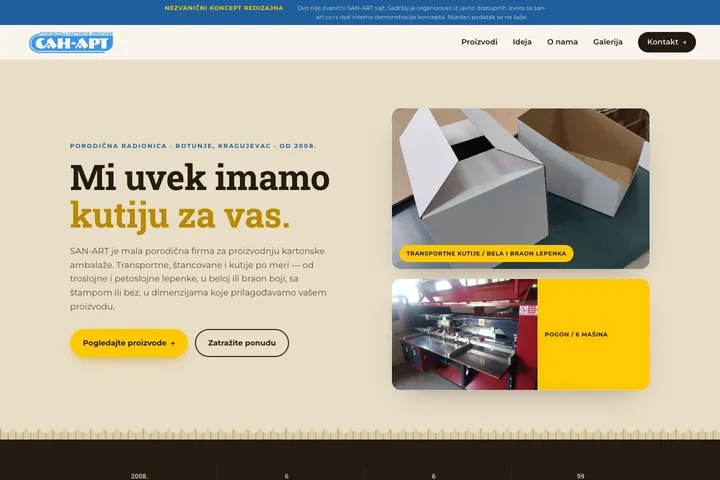 SAN-ART — Ambalaža · Karton
