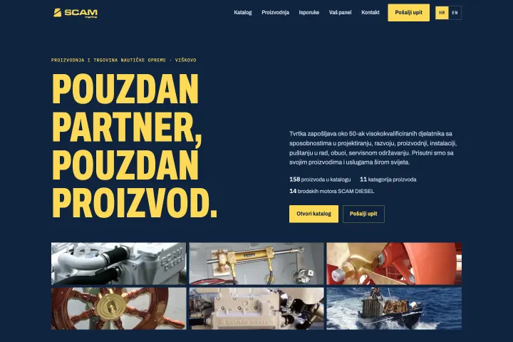 SCAM MARINE — Brodski motori i oprema