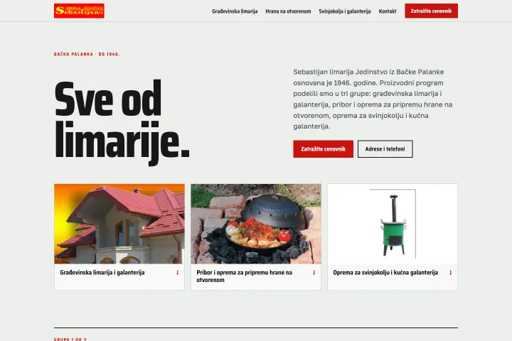 Sebastijan Limarija — Građevinska limarija i oluci
