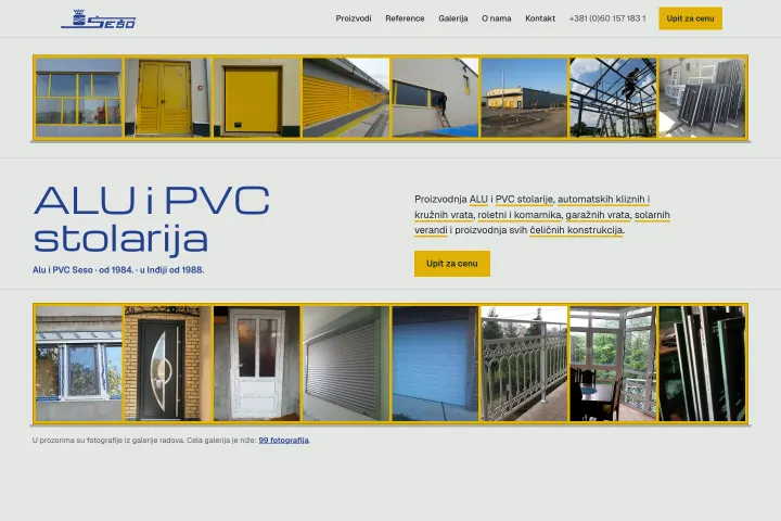 Alu i PVC Seso — ALU i PVC stolarija