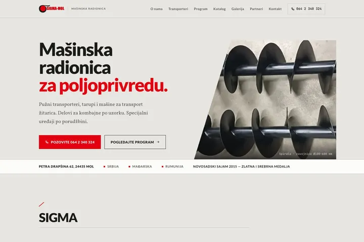 SIGMA-MOL — Poljoprivredne mašine
