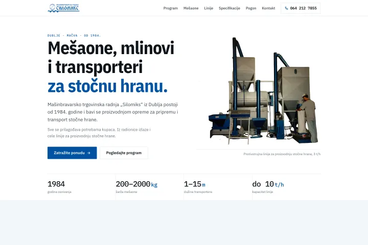 Silomiks Dublje — Mešaone i mlinovi za stočnu hranu