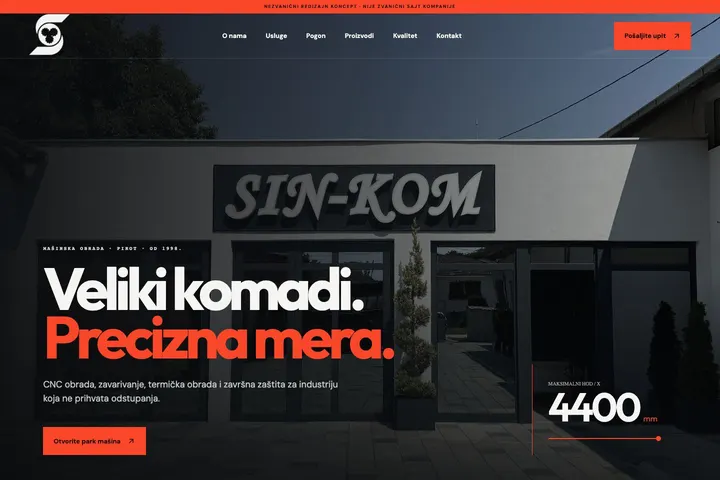 SIN-KOM — Metal · CNC