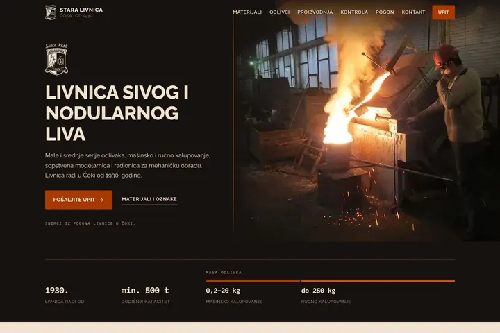 Stara livnica — Livnica · Liveno gvožđe