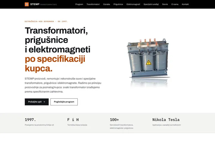 STEMP Transformatori — Građevinski materijali