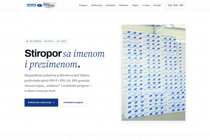 Styrocoop — Izolacija · Stiropor