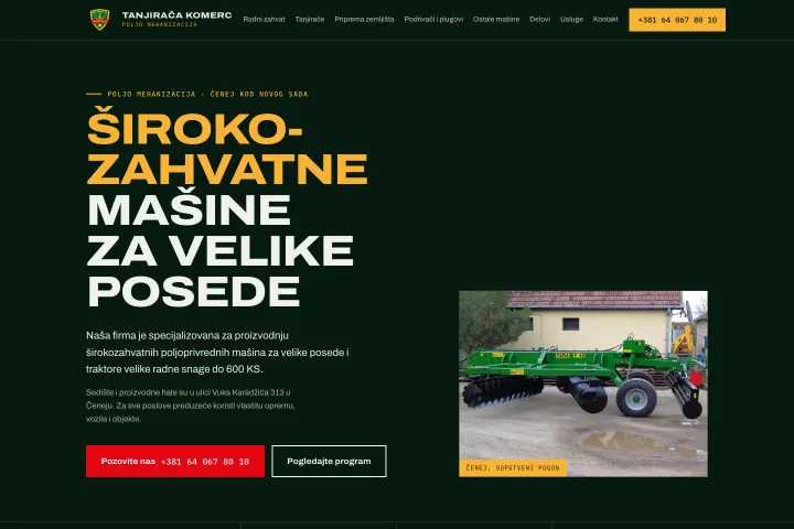Tanjirača Komerc — Poljoprivredne priključne mašine
