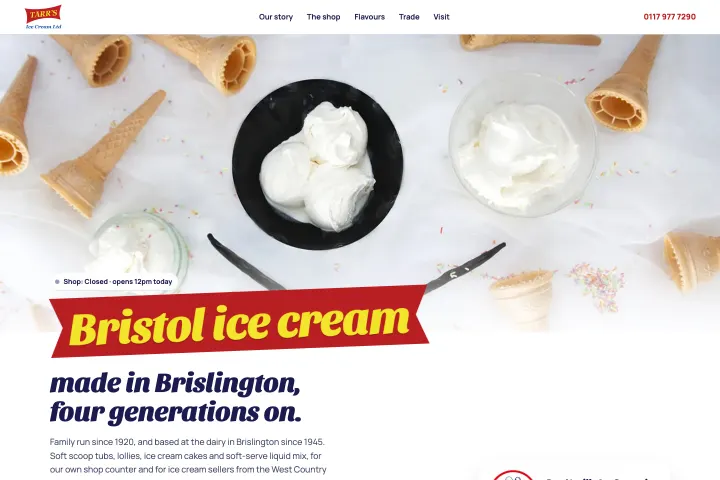 Tarr's Ice Cream — Proizvođač sladoleda i prodavnica