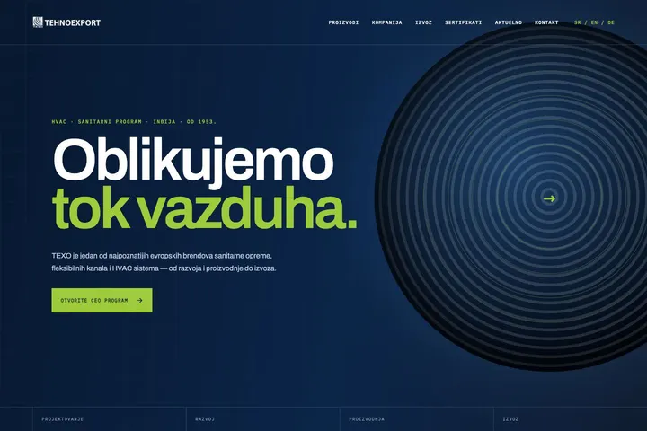 Tehnoexport — HVAC · sanitarije