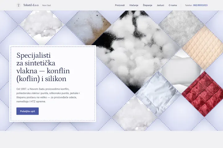 Tekstil d.o.o. Novi Sad — Sintetička vlakna i punila