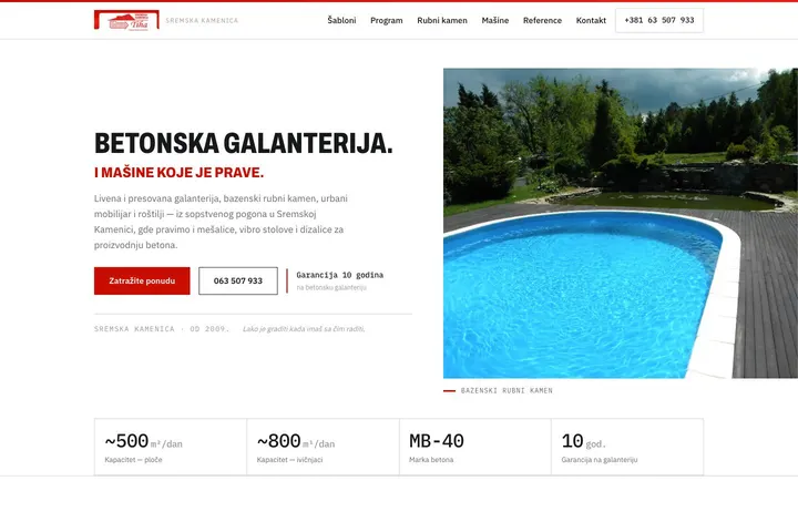 Tiha — Beton · Behaton ploče