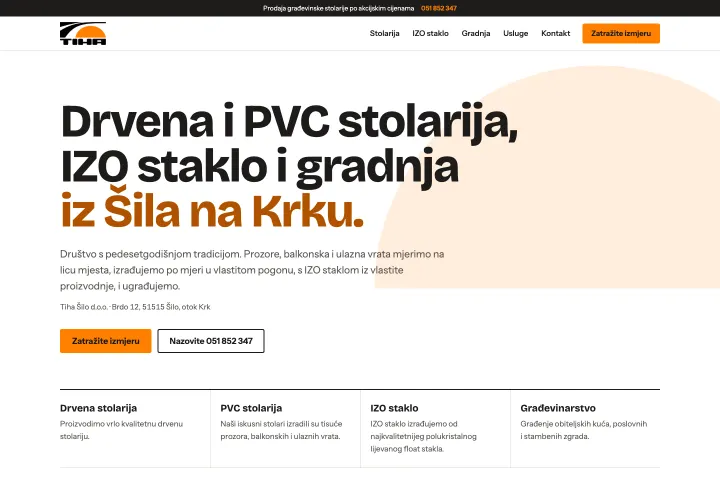 TIHA — Stolarija i IZO staklo