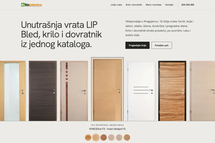 TIS-Jelovica — Unutrašnja vrata i dovratnici