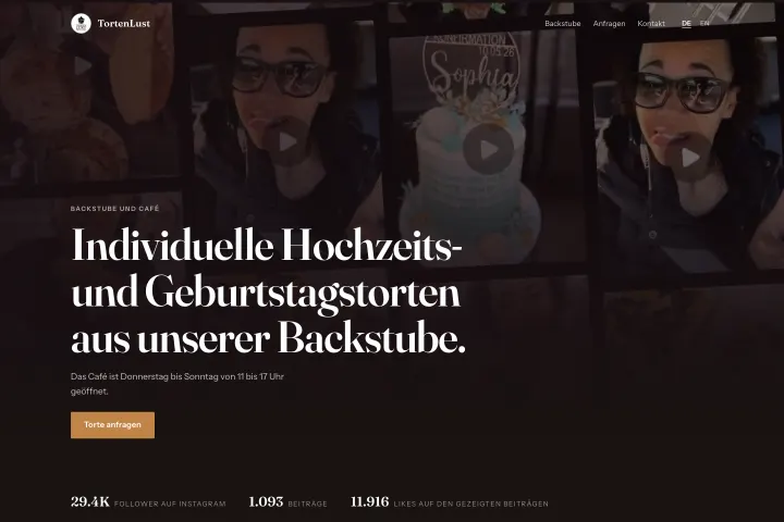 TortenLust — Svadbene i rođendanske torte · Nemačka
