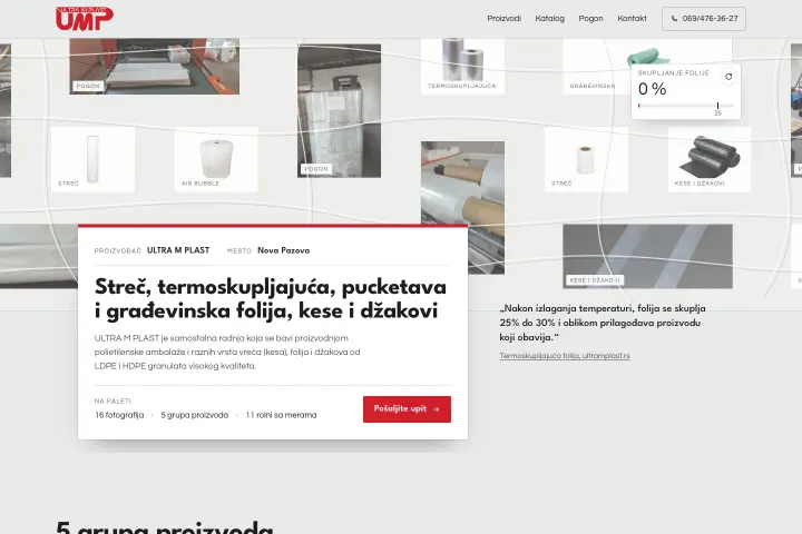 Ultra M Plast — Polietilenska ambalaža i folije