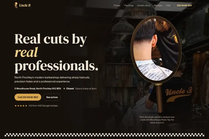 Uncle B Barbershop — Berberin