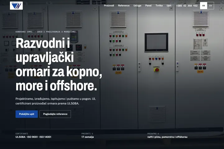 VIN-PROJEKT — Razvodni i upravljački ormari