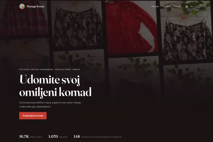 Vintage Focus — Polovna vintage garderoba · second hand