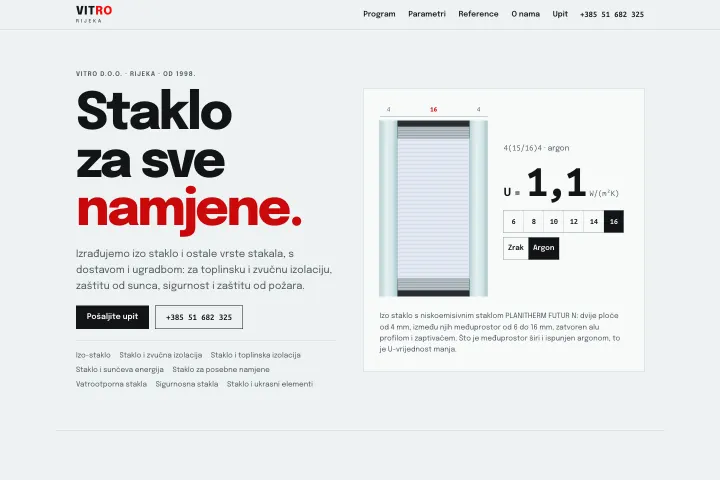 VITRO — Obrada stakla