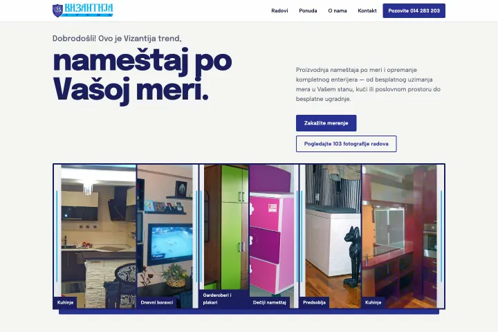 Vizantija trend — Nameštaj po meri