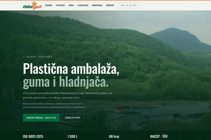 ZLATARPLAST — Ambalaža i plastika